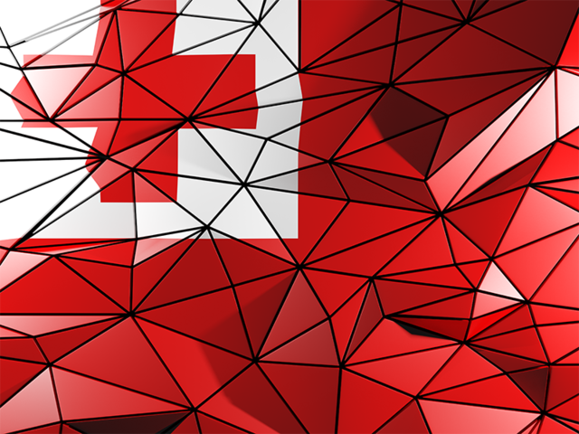 Triangle background. Download flag icon of Tonga at PNG format