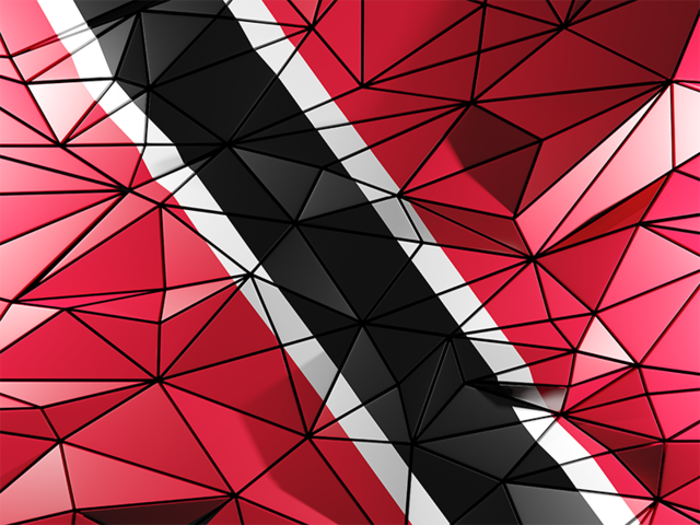 Бэкграунд из треугольников. Скачать флаг. Тринидад и Тобаго