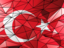 Turkey. Triangle background. Download icon.