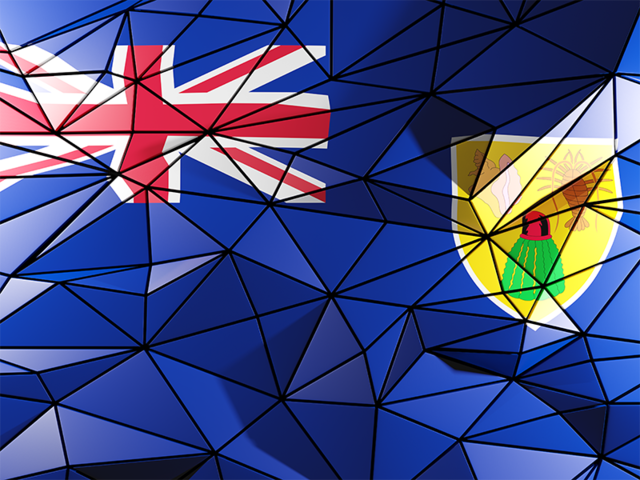 Triangle background. Download flag icon of Turks and Caicos Islands at PNG format