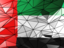 United Arab Emirates. Triangle background. Download icon.