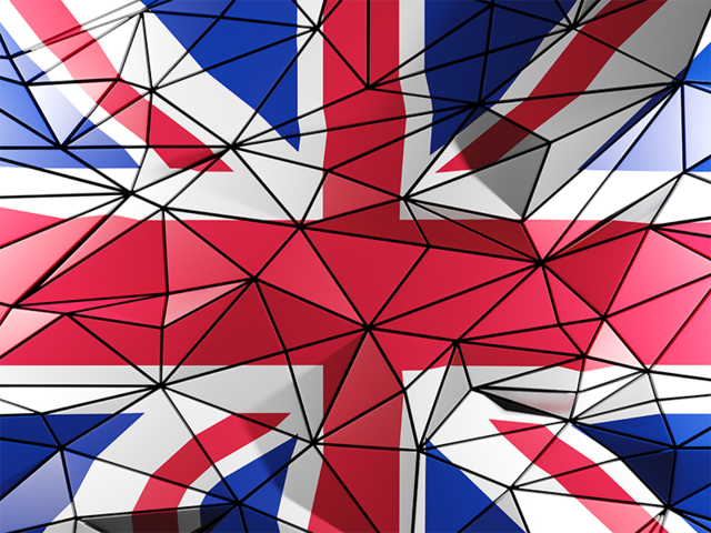 Triangle background. Download flag icon of United Kingdom at PNG format