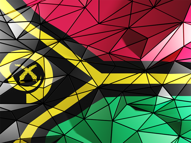 Triangle background. Download flag icon of Vanuatu at PNG format
