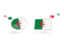 Algeria. Two speech bubbles. Download icon.