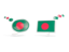 Бангладеш. Две иконки диалога. Скачать иллюстрацию.