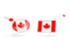 Canada. Two speech bubbles. Download icon.