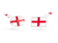 England. Two speech bubbles. Download icon.