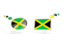 Jamaica. Two speech bubbles. Download icon.