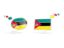 Mozambique. Two speech bubbles. Download icon.