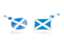 Scotland. Two speech bubbles. Download icon.