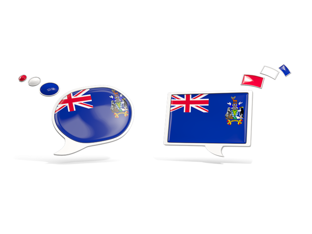 Two speech bubbles. Download flag icon of South Georgia and the South Sandwich Islands at PNG format