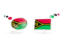 Vanuatu. Two speech bubbles. Download icon.