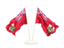 Bermuda. Two waving flags. Download icon.
