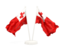 Tonga. Two waving flags. Download icon.