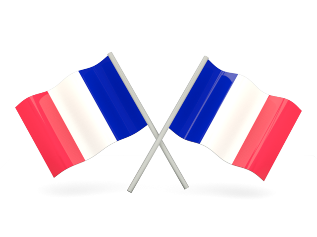 Два волнистых флага. Скачать флаг. Сен-Мартен