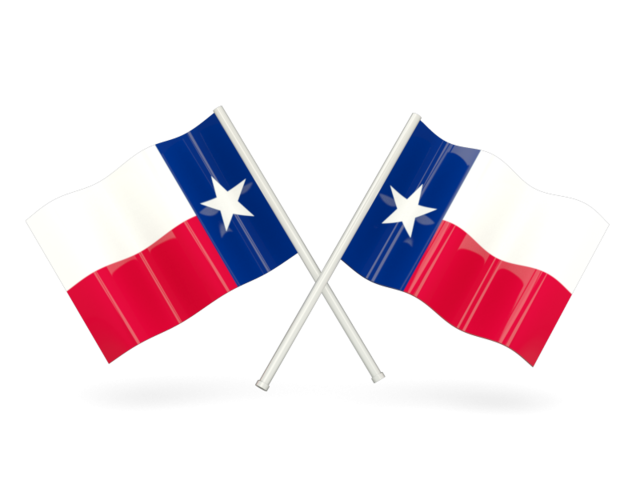 Two wavy flags. Download flag icon of Texas