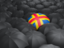 Aland Islands. Umbrella with flag. Download icon.