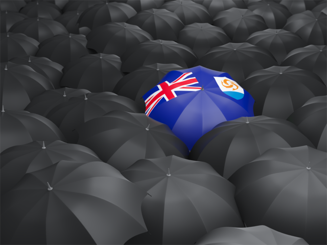 Umbrella with flag. Download flag icon of Anguilla at PNG format