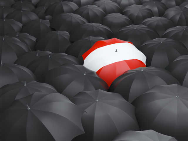 Umbrella with flag. Download flag icon of Austria at PNG format