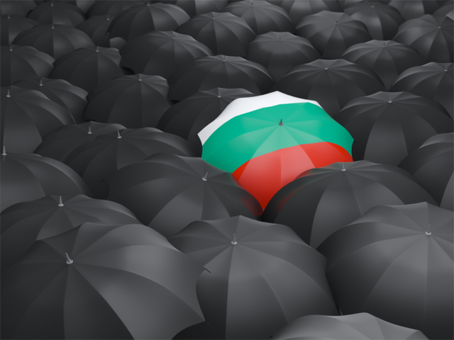 Зонтик с флагом. Скачать флаг. Болгария