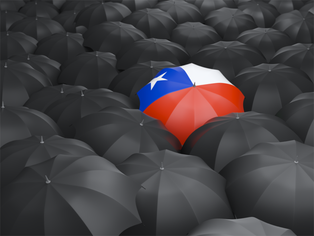 Umbrella with flag. Download flag icon of Chile at PNG format