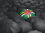 Dominica. Umbrella with flag. Download icon.