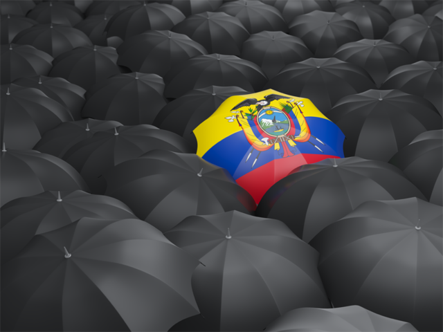 Umbrella with flag. Download flag icon of Ecuador at PNG format