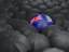 Falkland Islands. Umbrella with flag. Download icon.