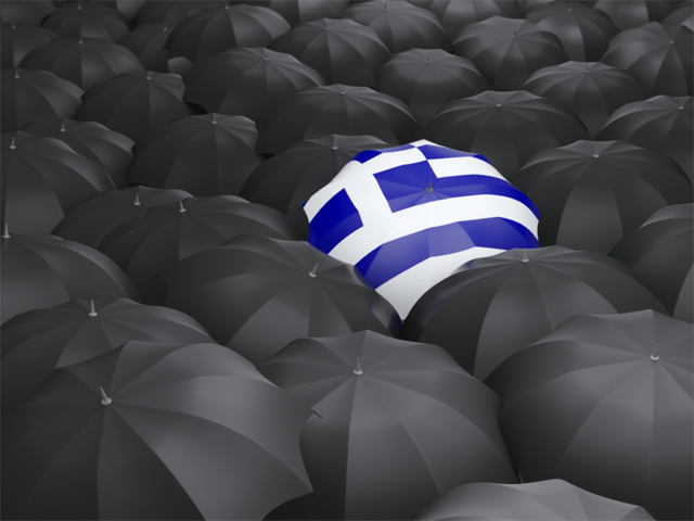 Umbrella with flag. Download flag icon of Greece at PNG format