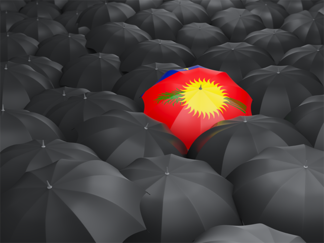 Umbrella with flag. Download flag icon of Guadeloupe at PNG format