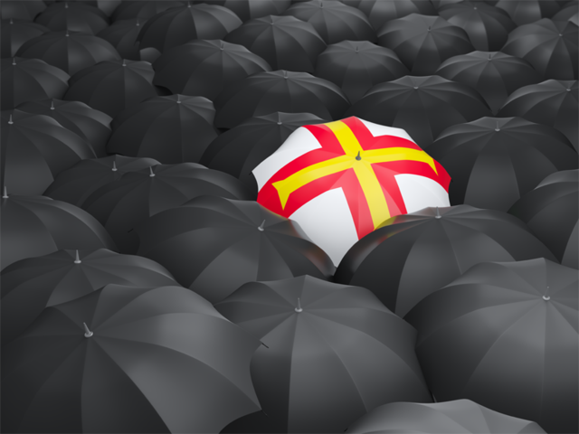Umbrella with flag. Download flag icon of Guernsey at PNG format