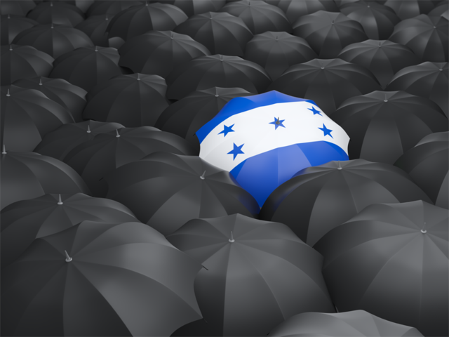 Umbrella with flag. Download flag icon of Honduras at PNG format