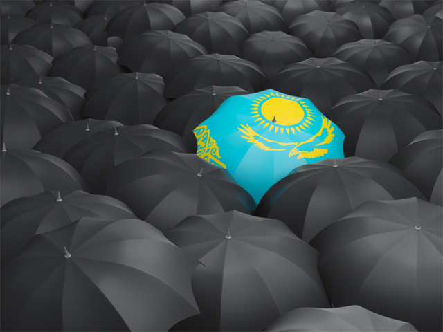 Umbrella with flag. Download flag icon of Kazakhstan at PNG format