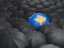 Kosovo. Umbrella with flag. Download icon.