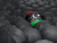 Libya. Umbrella with flag. Download icon.