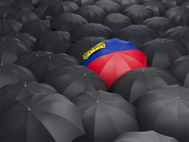 Umbrella with flag. Download flag icon of Liechtenstein at PNG format