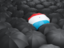 Luxembourg. Umbrella with flag. Download icon.