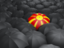 Macedonia. Umbrella with flag. Download icon.