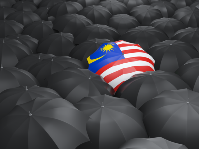 Umbrella with flag. Download flag icon of Malaysia at PNG format