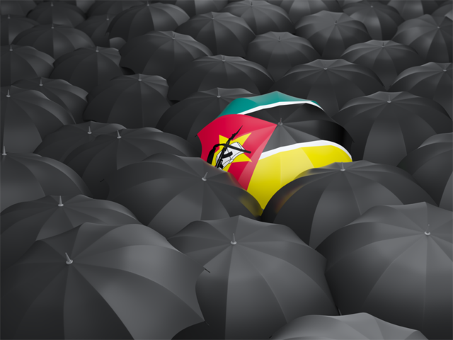 Umbrella with flag. Download flag icon of Mozambique at PNG format