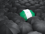 Nigeria. Umbrella with flag. Download icon.