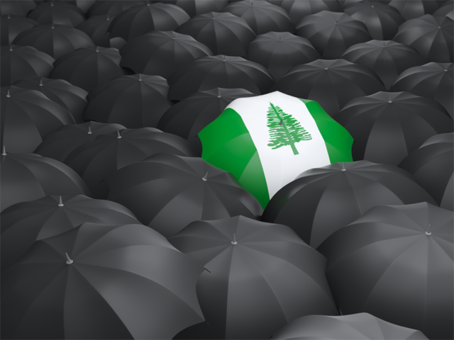 Umbrella with flag. Download flag icon of Norfolk Island at PNG format