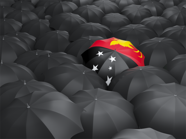 Umbrella with flag. Download flag icon of Papua New Guinea at PNG format