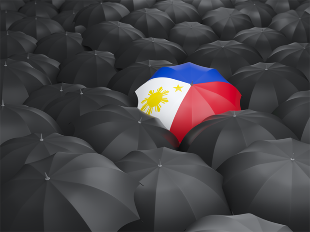 Umbrella with flag. Download flag icon of Philippines at PNG format