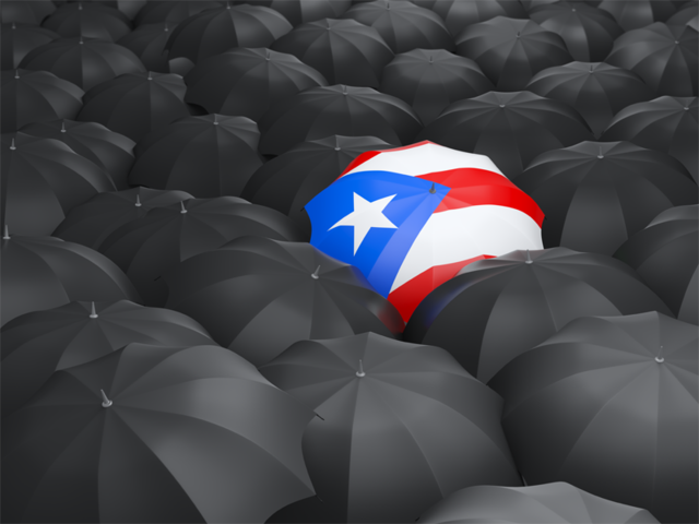 Umbrella with flag. Download flag icon of Puerto Rico at PNG format