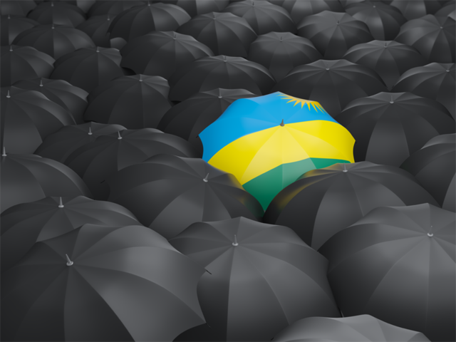 Umbrella with flag. Download flag icon of Rwanda at PNG format