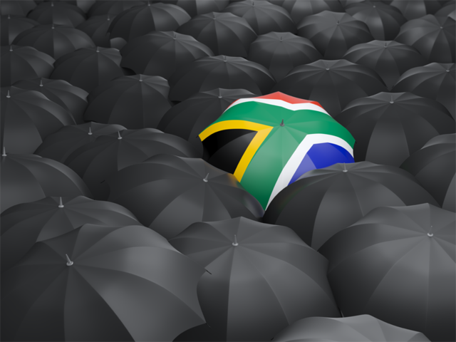 Umbrella with flag. Download flag icon of South Africa at PNG format
