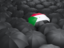 Sudan. Umbrella with flag. Download icon.