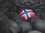 Svalbard and Jan Mayen. Umbrella with flag. Download icon.