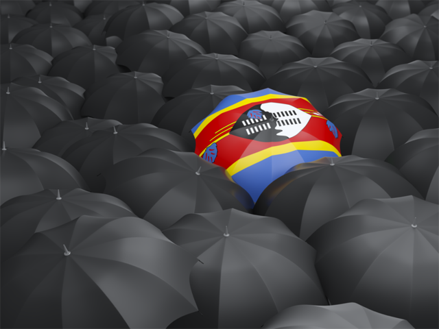 Umbrella with flag. Download flag icon of Swaziland at PNG format